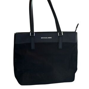 Michael Kors Black Structured Tote Bag